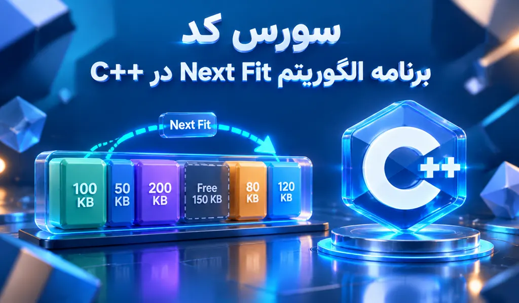 عکس شاخص الگوریتم Next Fit در ++C سی پلاس پلاس، دارای تصاویر و لوگوهای مرتبط بسیاری است.