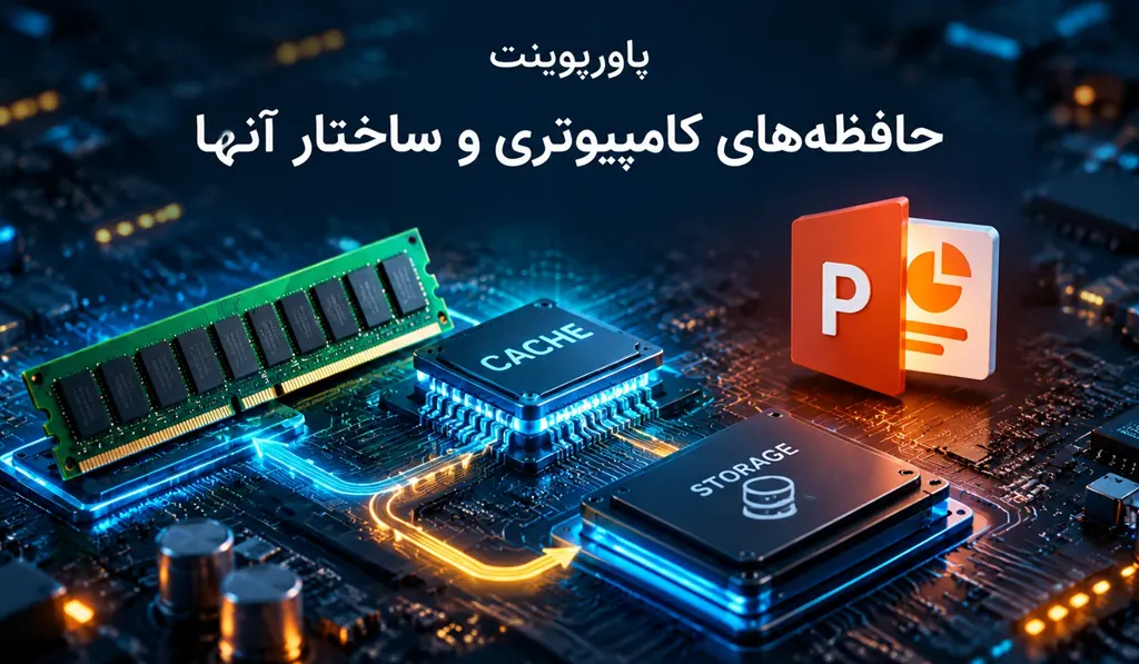 پاورپوینت درباره حافظه‌های کامپیوتری و ساختار آنها