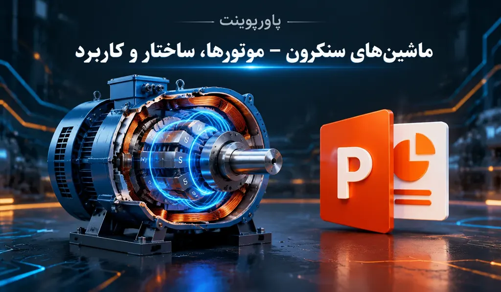 پاورپوینت آماده در مورد ماشین های سنکرون — موتورها، ساختار و کاربرد